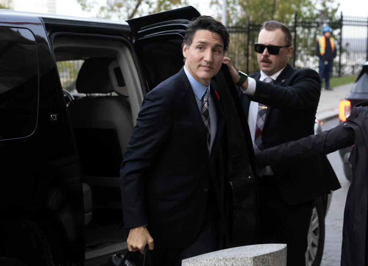 Prime Minister Justin Trudeau arrives on Parliament Hill, in Ottawa, on Oct. 29, 2024. (The Canadian Press/Adrian Wyld)