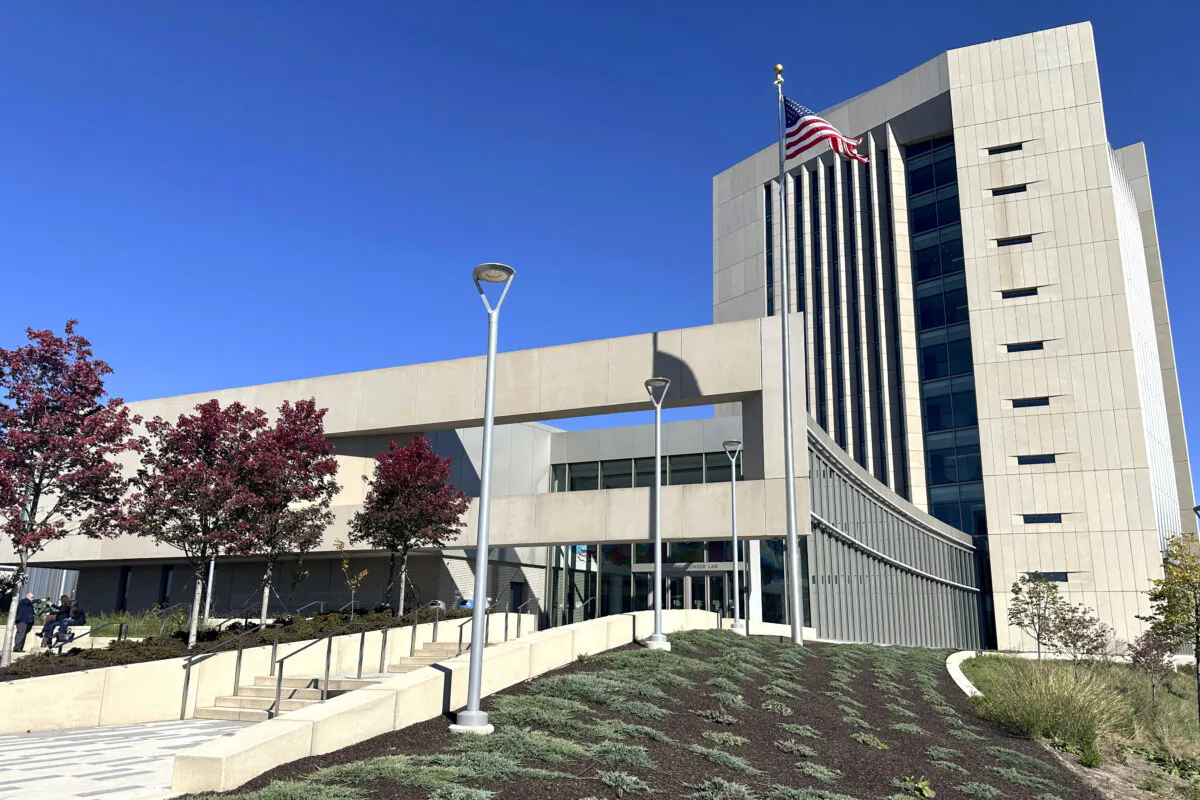 The exterior of the federal courthouse in Harrisburg, Pa., on Oct. 18, 2024. (Mark Scolforo/AP Photo)