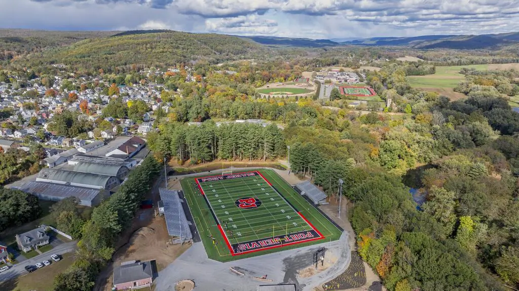 The completely redone Glennette Field in Port Jervis, N.Y. (Courtesy of James VanHorn via Port Jervis School District)