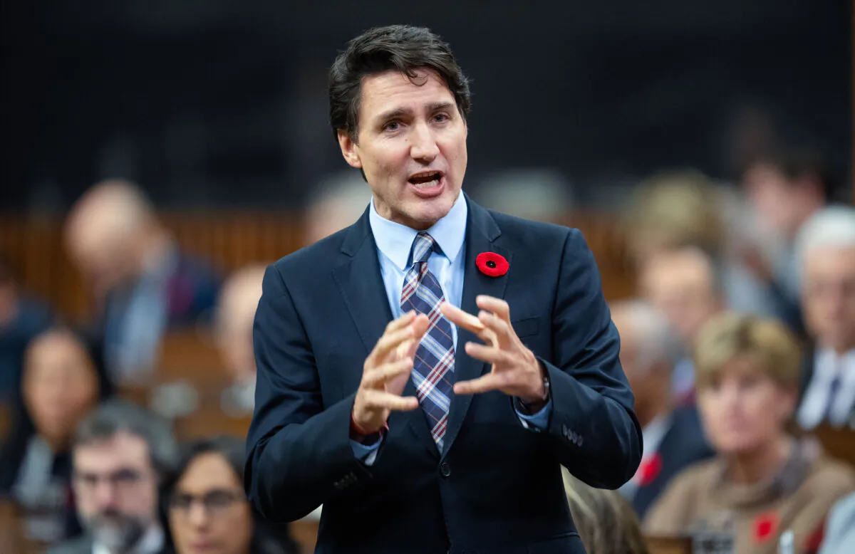 Prime Minister Justin Trudeau rises during Question Period, in Ottawa, on Oct. 29, 2024. (The Canadian Press/Adrian Wyld)