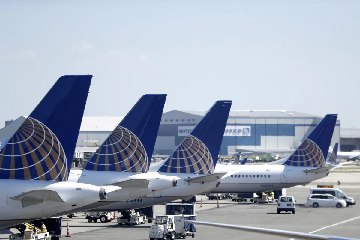 United Airlines jets sit at a gate at Terminal C of Newark Liberty International Airport in Newark, N.J., on July 18, 2018. (Julio Cortez/AP Photo)