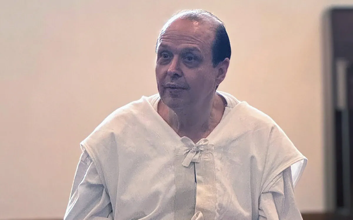 Texas lawmakers meet with Robert Roberson at a prison in Livingston, Texas, on Sept. 27, 2024. (Criminal Justice Reform Caucus/AP Photo)