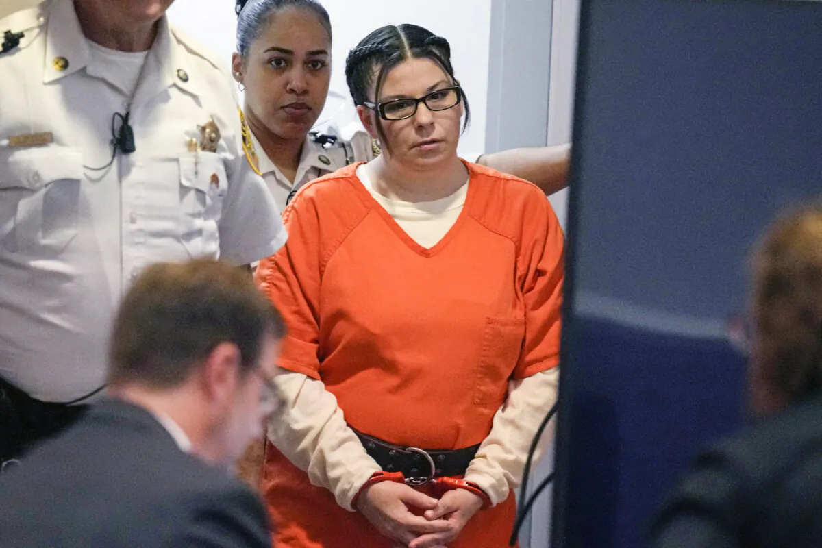 Danielle Dauphinais appears in Hillsborough Superior Court South, in Nashua, N.H., on Sept. 26, 2024. (Charles Krupa/Pool/AP Photo)