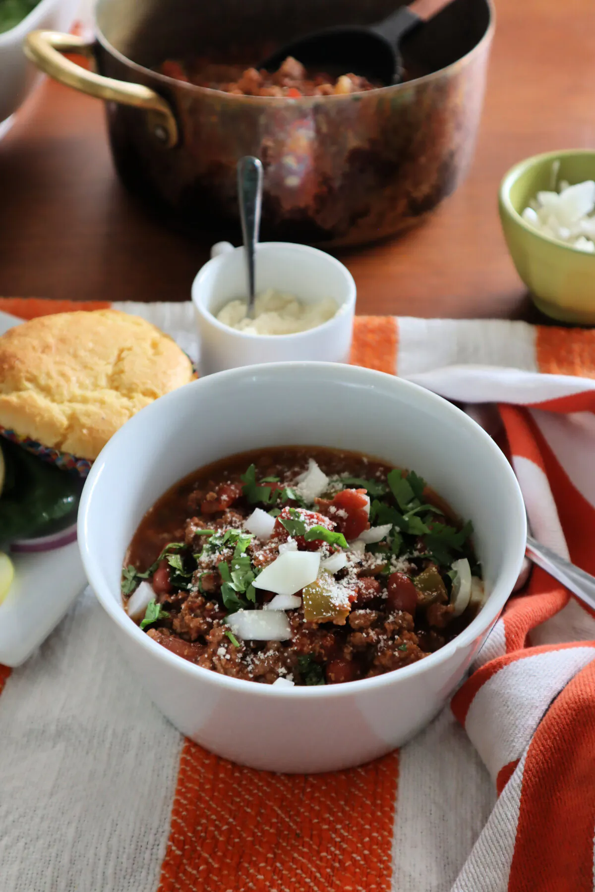 This small-batch beef chili comes together in about a half-hour. (Gretchen McKay/Pittsburgh Post-Gazette/TNS)