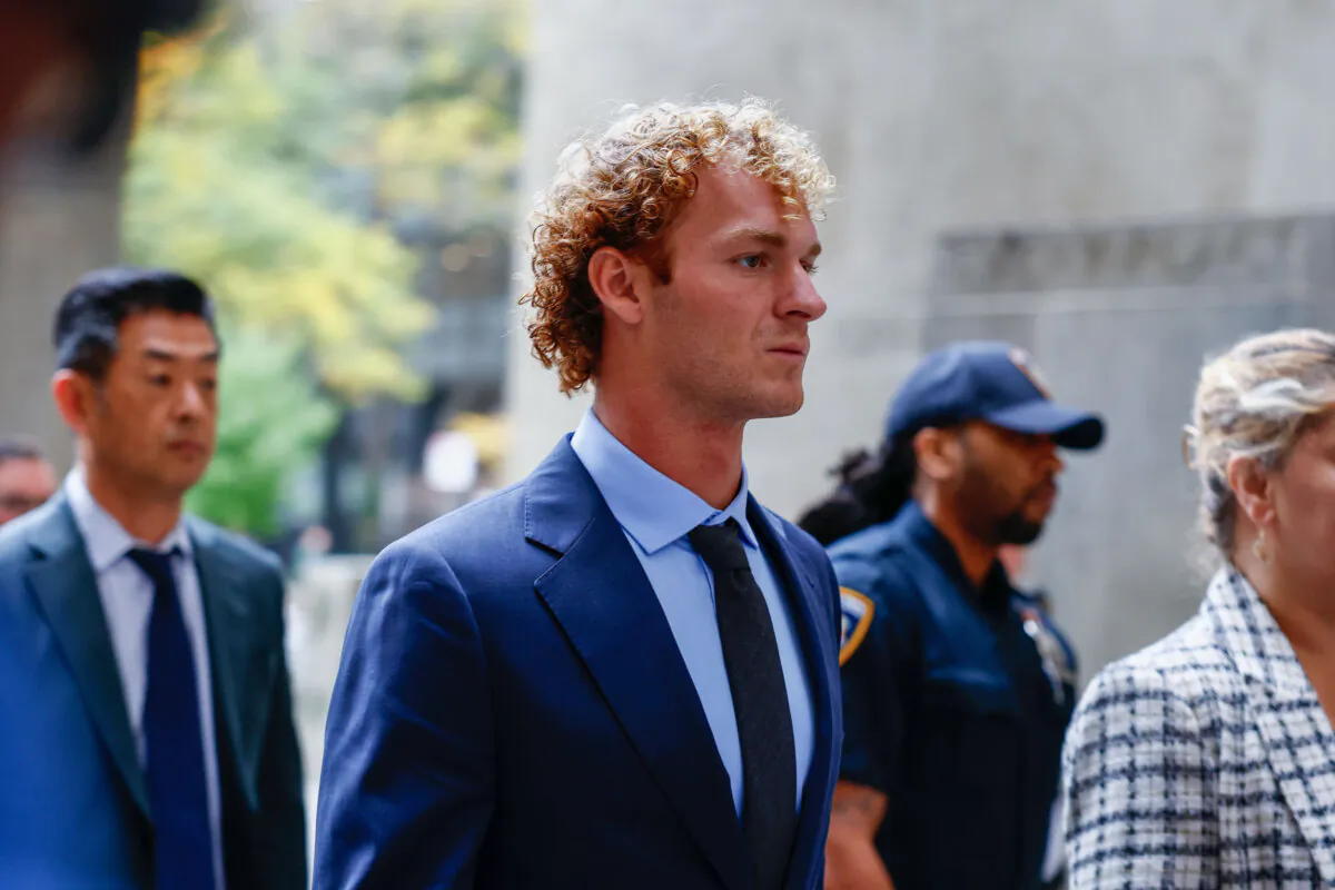 Daniel Penny, accused of choking a distressed  subway rider to death, arrives for opening statements in New York, on Nov. 1, 2024.(Kena Betancur/AP Photo)