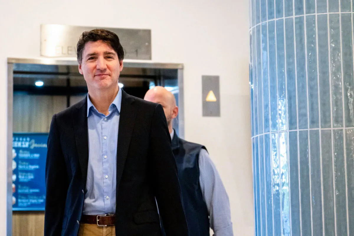 Canadian Prime Minister Justin Trudeau exits a hotel in Palm Beach, Fla., on Nov. 30, 2024. (Brandon Bell/Getty Images)