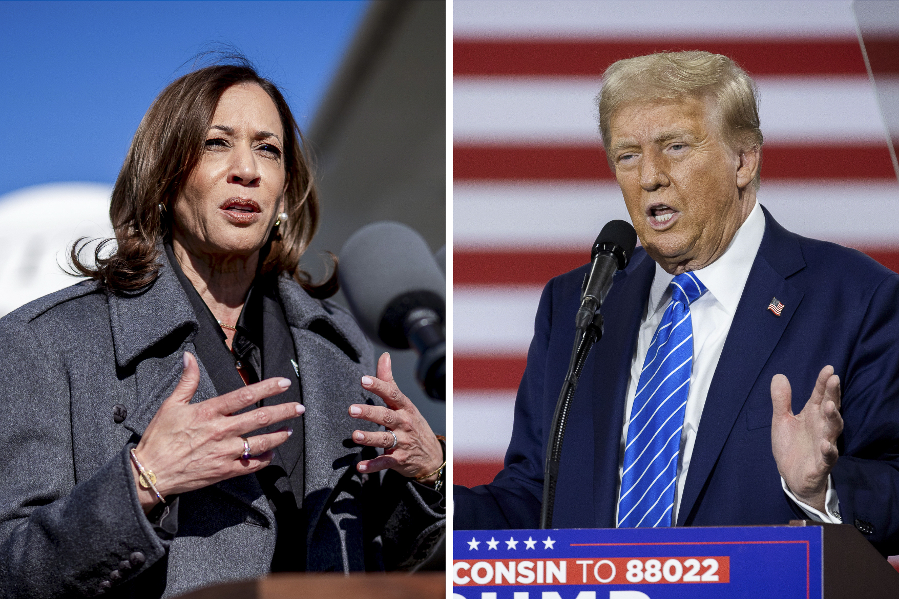 Trump, Harris Race to Reach Battleground Voters 3 Days Before Election