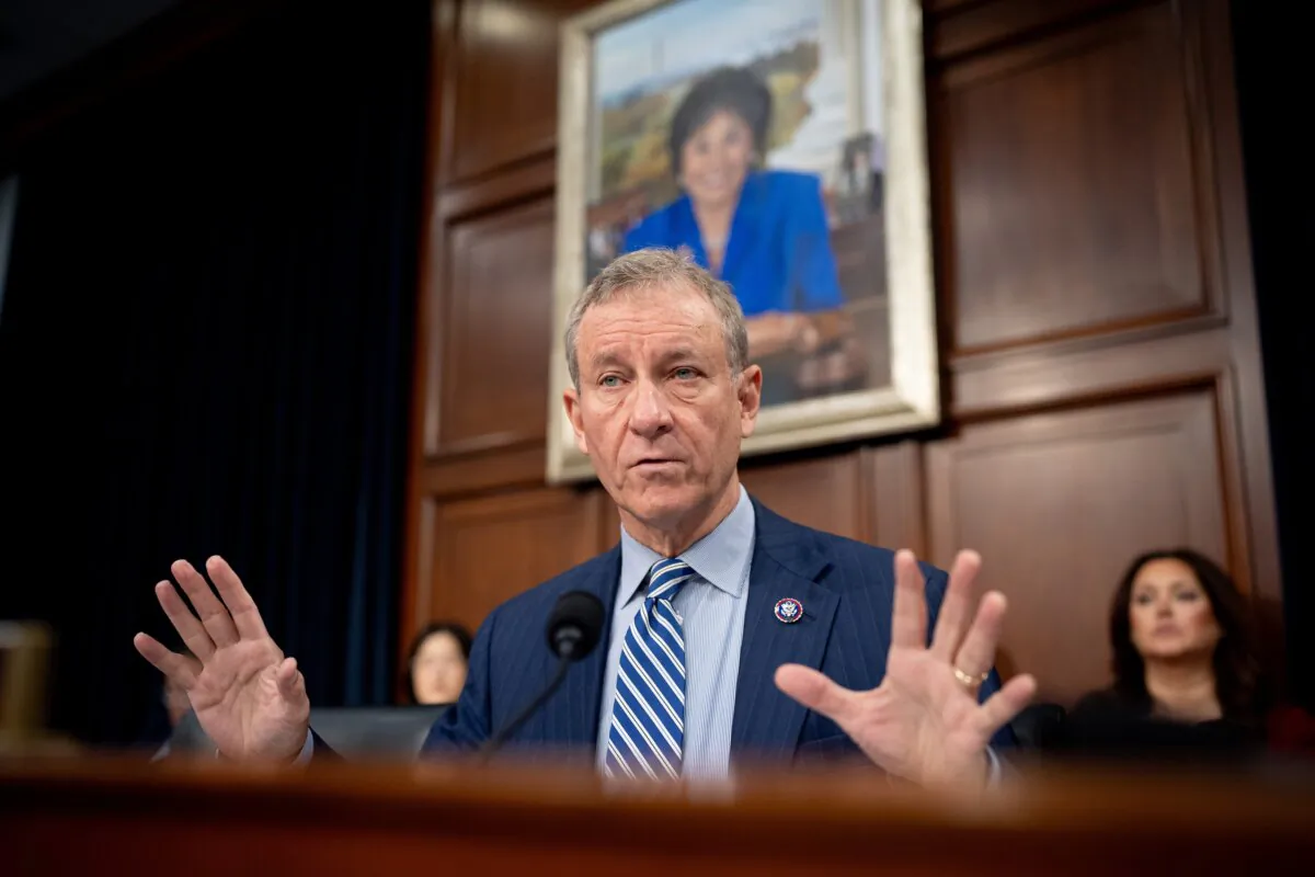 Ranking Member Matt Cartwright (D-Pa.) questions U.S. Attorney General Merrick Garland as he appears at a House Appropriations Committee hearing on Capitol Hill in Washington on April 16, 2024. (Andrew Harnik/Getty Images)