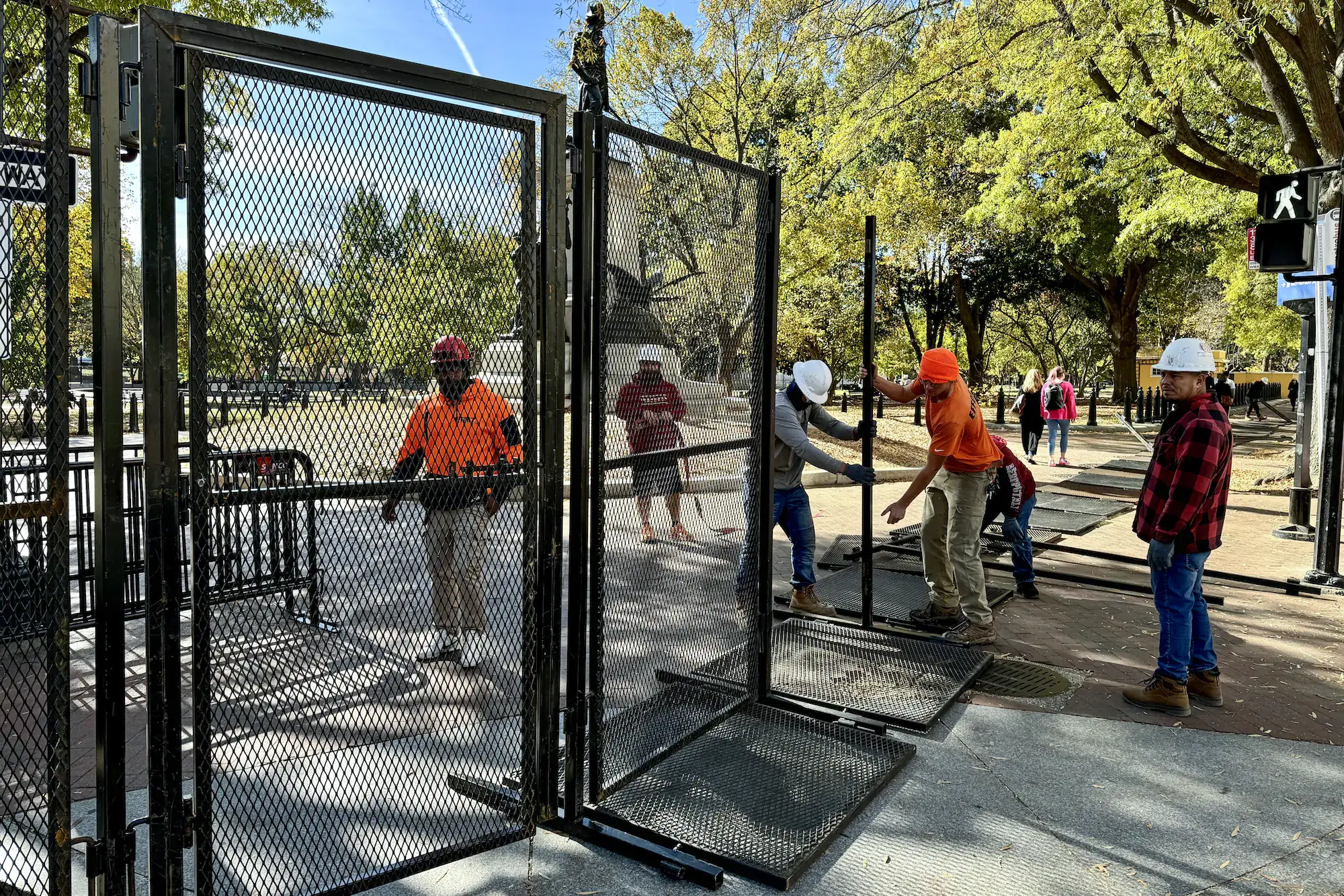 Extra Security Fencing Placed at White House, Harris Residence Ahead of Election