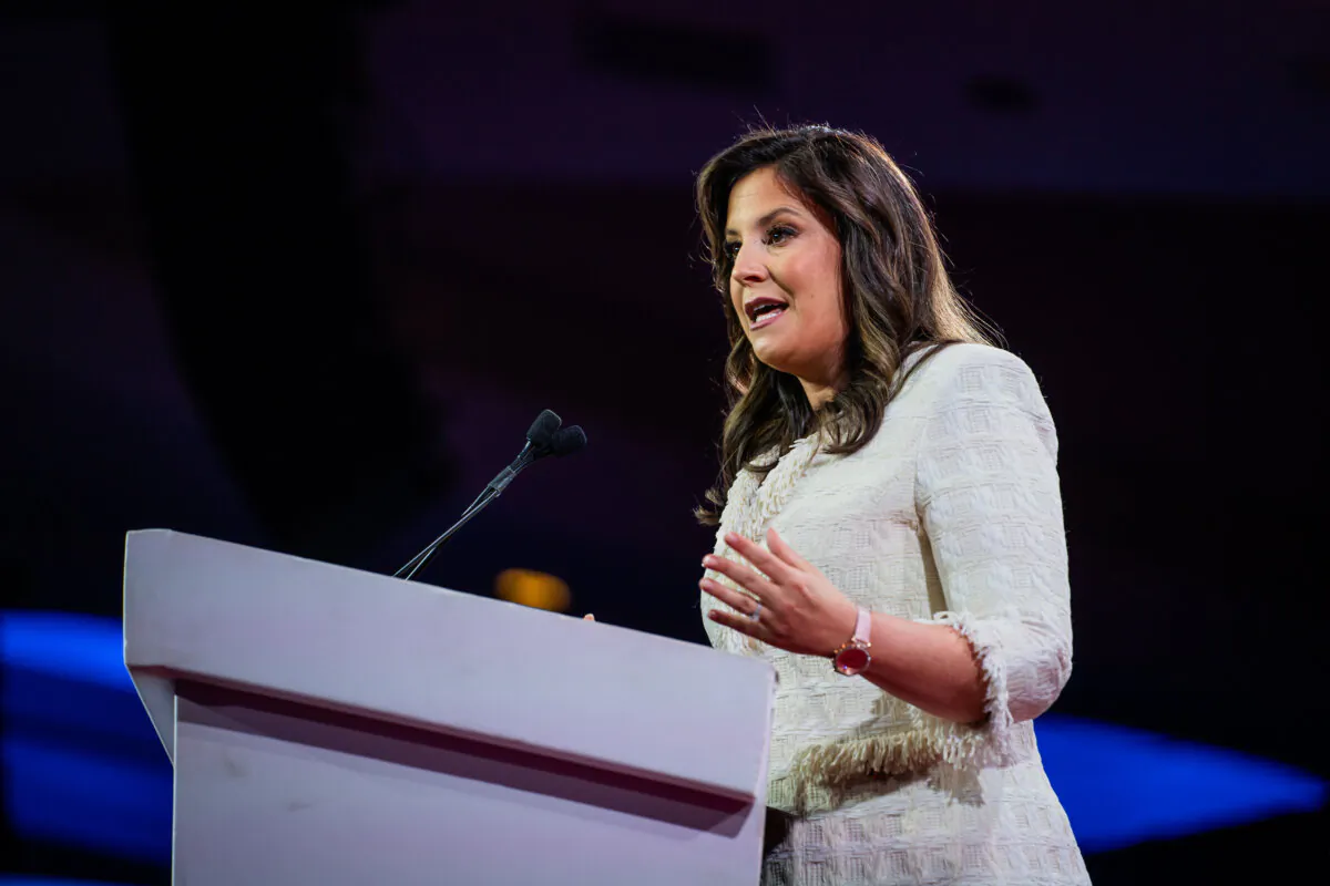 Rep. Elise Stefanik (R-N.Y.) speaks at the 2024 Road to Majority Conference in Washington on June 21, 2024. (Madalina Vasiliu/The Epoch Times)