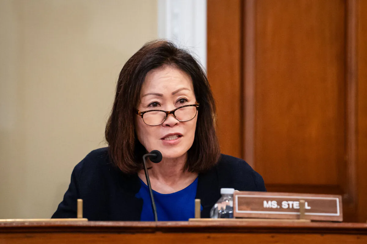 Rep. Michelle Steel (R-Calif.) speaks during a hearing about the Chinese Communist Party's forced organ harvesting before the Congressional-Executive Commission on China in Washington on March 20, 2024. (Madalina Vasiliu/The Epoch Times)