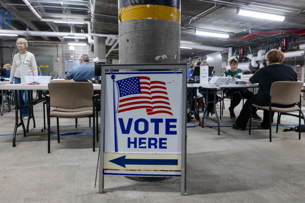 JPoll workers in Janesville, Wis., on Nov. 5, 2024. (Spencer Platt/Getty Images)