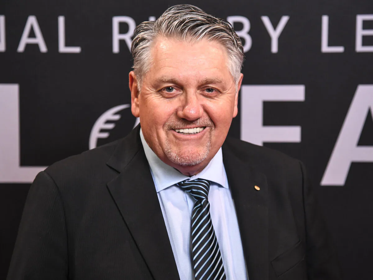 Ray Hadley arrives ahead of the 2019 NRL Hall of Fame at Carriageworks in Sydney, Australia on Aug. 14, 2019. (James Gourley/Getty Images)