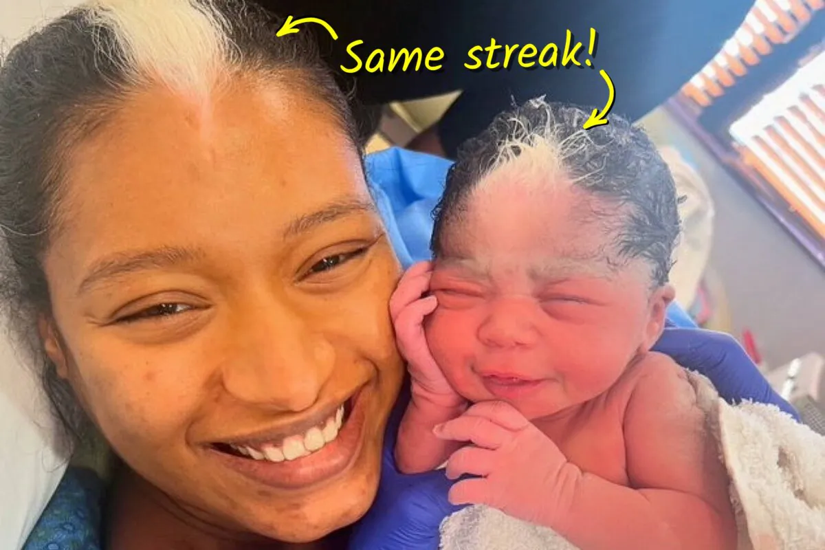 Elma Godwin and her baby Ani. (Illustration by The Epoch Times based on SWNS photo)