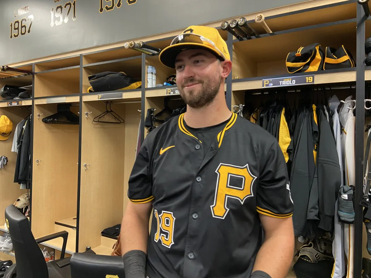 Jared Triolo during spring training in March 2023. (Courtesy of Don Laible)