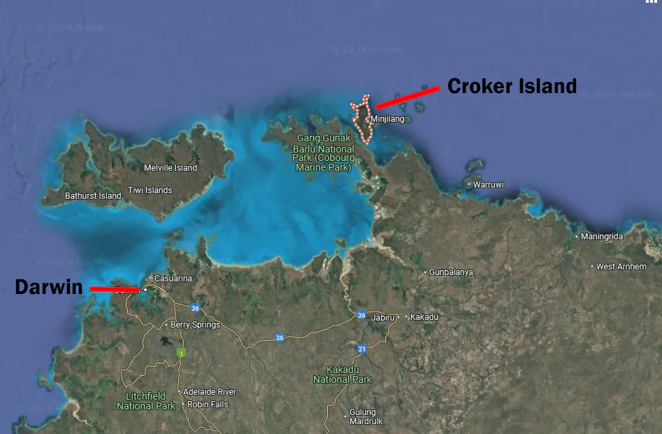 Croker Island (via Google Maps)