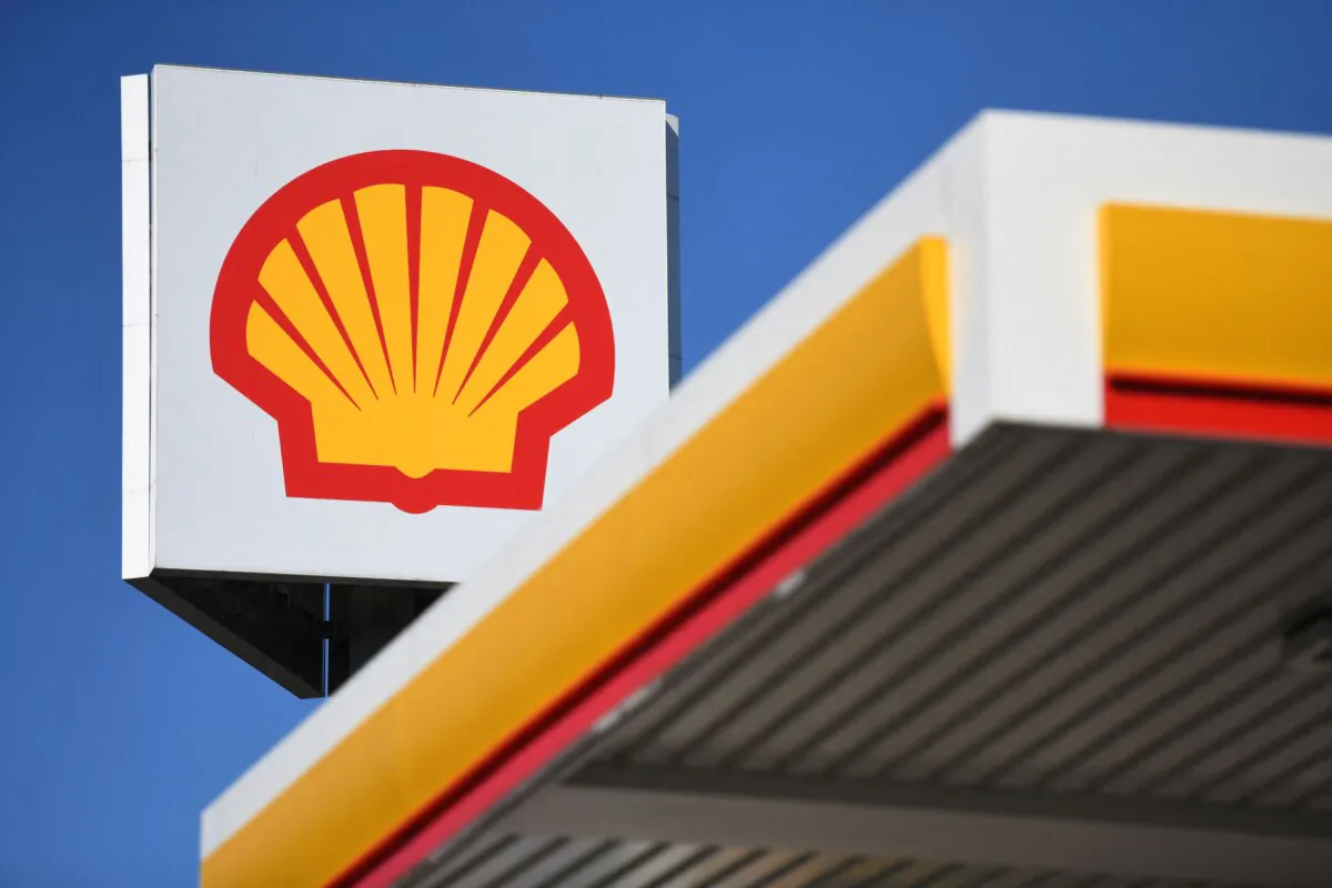 The logo of energy giant Shell at a petrol station in Bochum, Germany, on March 8, 2022. (Ina Fassbender/AFP via Getty Images)