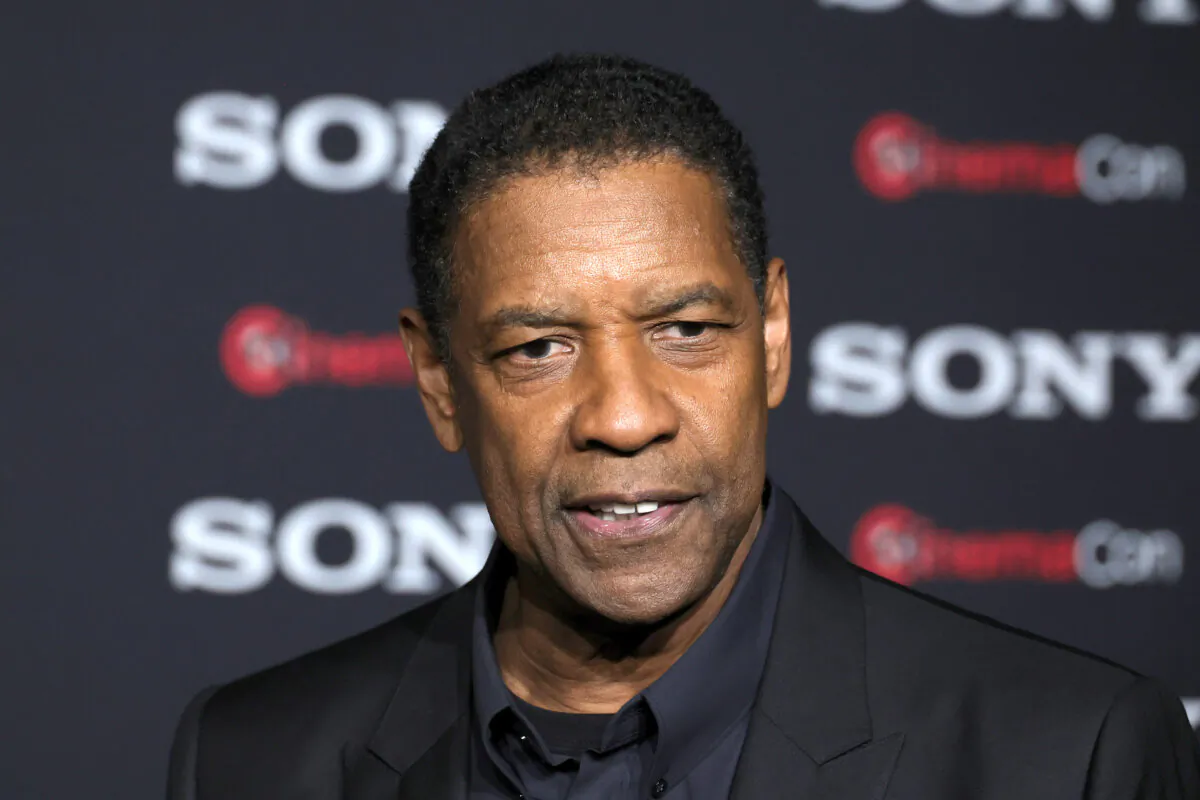 Denzel Washington during CinemaCon in Las Vegas on April 24, 2023. (Ethan Miller/Getty Images)