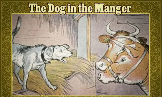 Aesop’s Fables: Greedy Dog Doesn’t Let Hungry Cattle Get Near Manger—Learns a Lesson