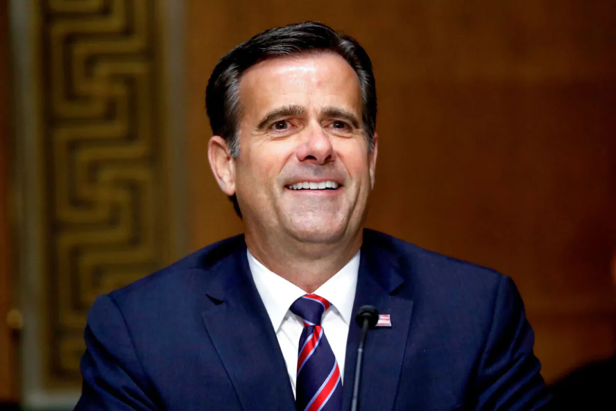 Rep. John Ratcliffe (R-Texas) testifies before a Senate Intelligence Committee nomination hearing on Capitol Hill in Washington on May. 5, 2020. (Andrew Harnik/Pool via Getty Images)