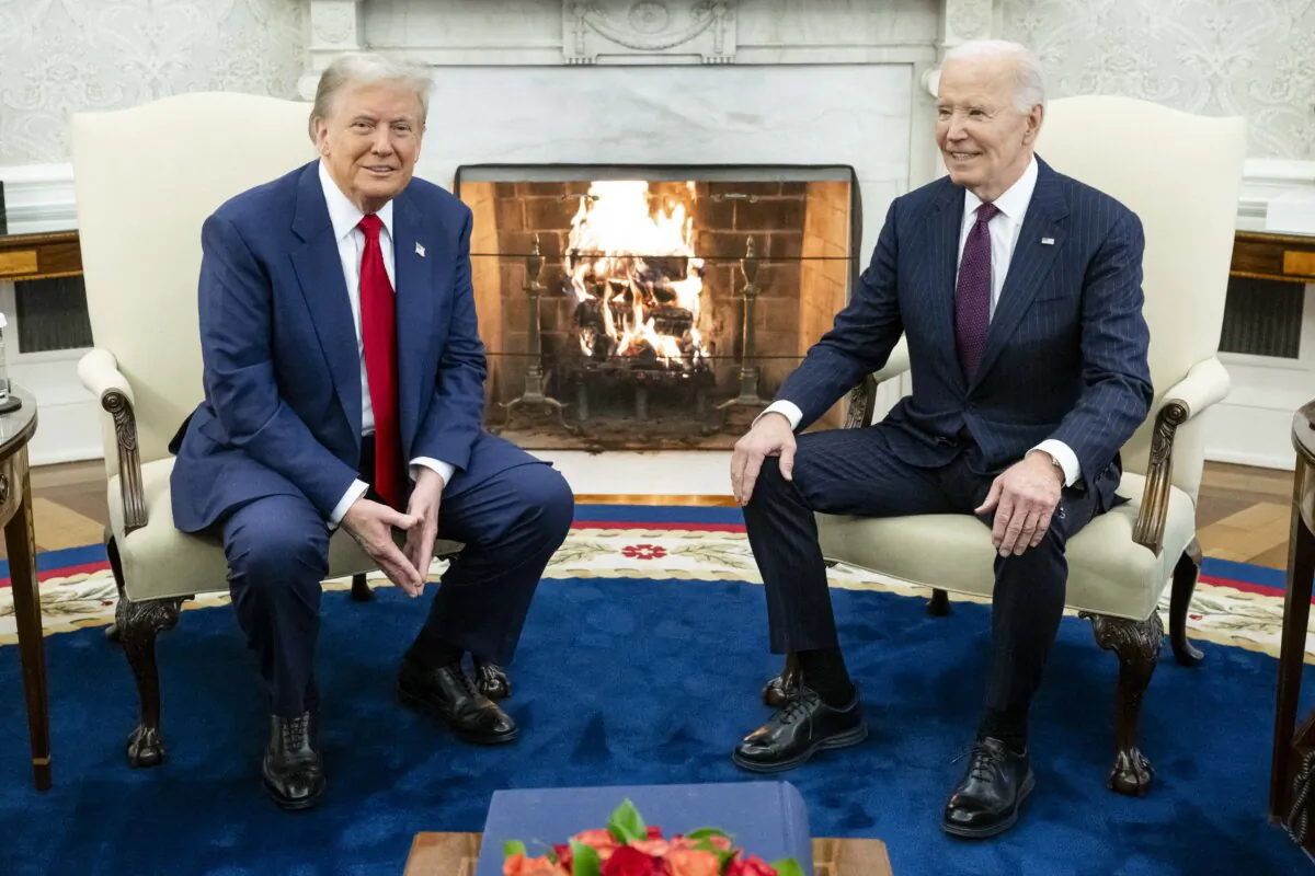 US President Joe Biden meets with US President-elect Donald Trump in the Oval Office of the White House in Washington, DC, on November 13, 2024. (Photo by SAUL LOEB / AFP) (Photo by SAUL LOEB/AFP via Getty Images)
