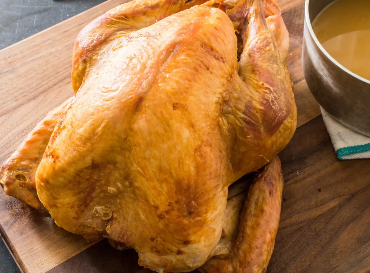 A baking stone is the secret to an evenly cooked bird in this fan-favorite Thanksgiving recipe. (America's Test Kitchen/Carl Tremblay)