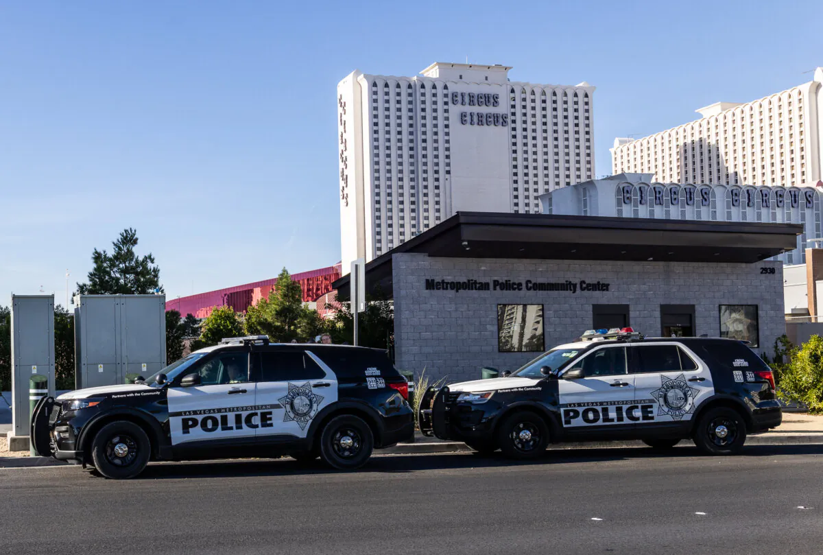 Las Vegas Metro Police vehicles in Las Vegas, NV., on Nov. 11, 2024. (John Fredricks/The Epoch Times)