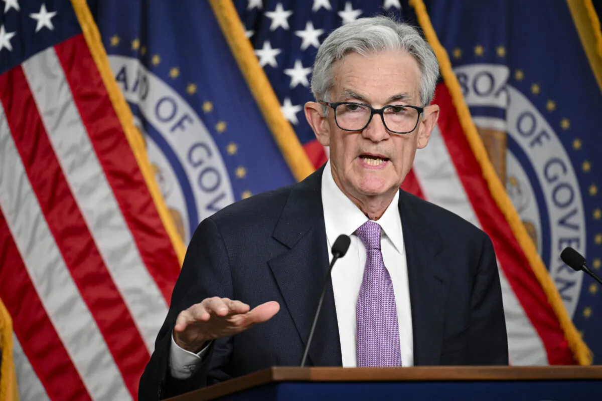 Federal Reserve Chairman Jerome Powell holds a press conference in Washington on Sept. 18, 2024. (Mandel Ngan/AFP via Getty Images)