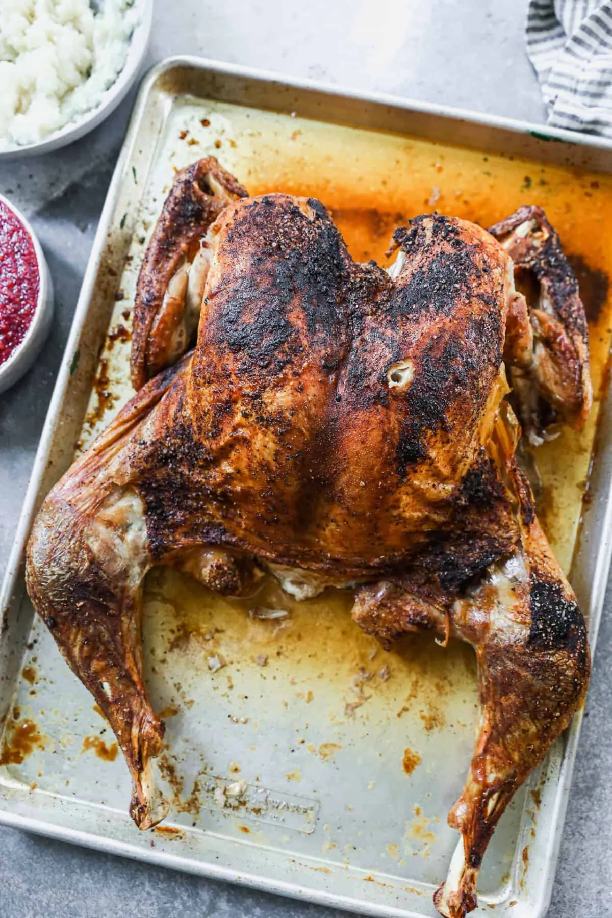 A juicy Thanksgiving turkey that is ready in under 2 hours is something not to be passed up. (Lauren Allen)