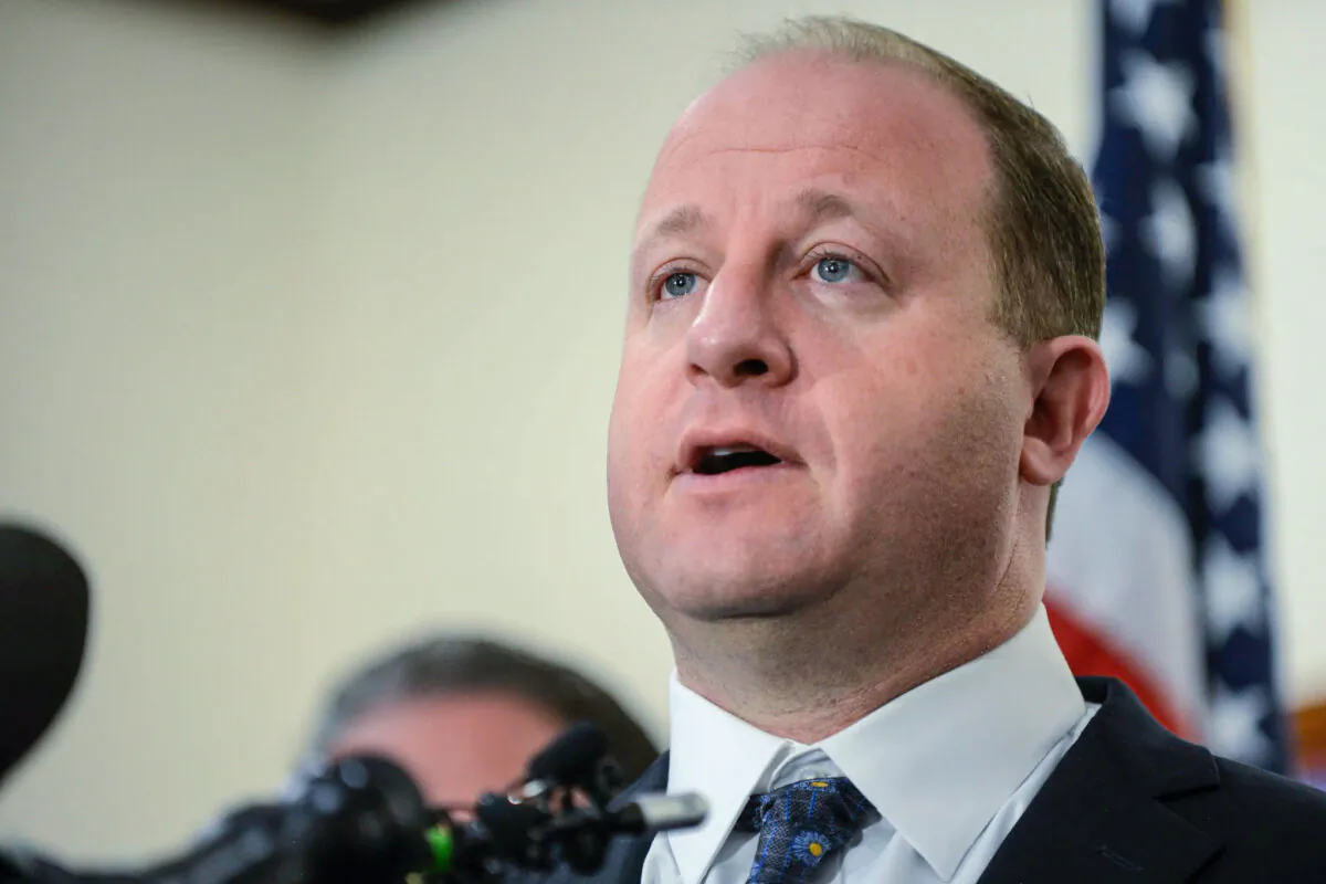 Colorado Gov. Jared Polis in Highlands Ranch, Colo., in an undated file image. (Michael Ciaglo/Getty Images)