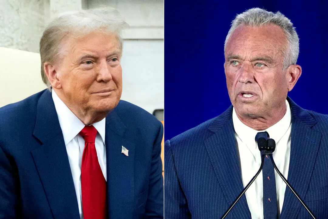 (Left) President-elect Donald Trump. (Right) Robert F. Kennedy Jr. Trump on Nov. 14 nominated Kennedy to be his health and human services secretary. (Saul Loebolivier Touron/AFP via Getty Images)