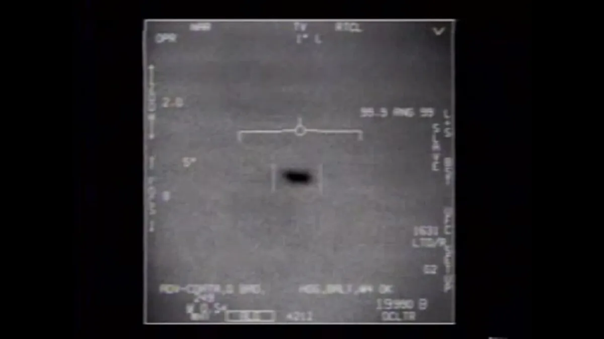 A photo from the Department of Defense shows an "unidentified aerial phenomenon." (Department of Defense)