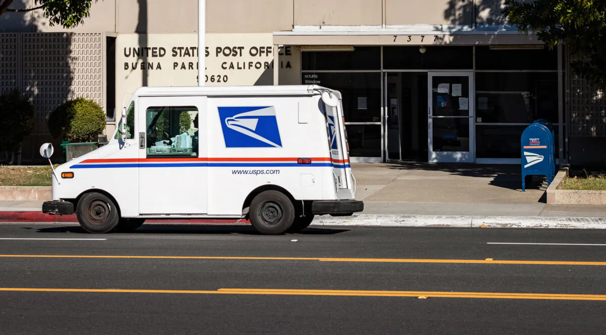 A post office in Buena Park, Calif., on Jan. 15, 2021. (John Fredricks/The Epoch Times)