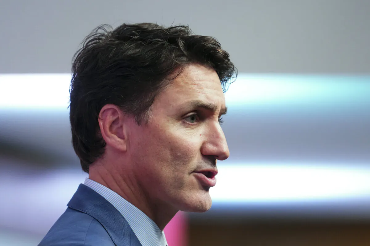 Trudeau holds a closing press conference following the APEC summit in Lima, Peru, on Nov. 16, 2024. (The Canadian Press/Sean Kilpatrick)