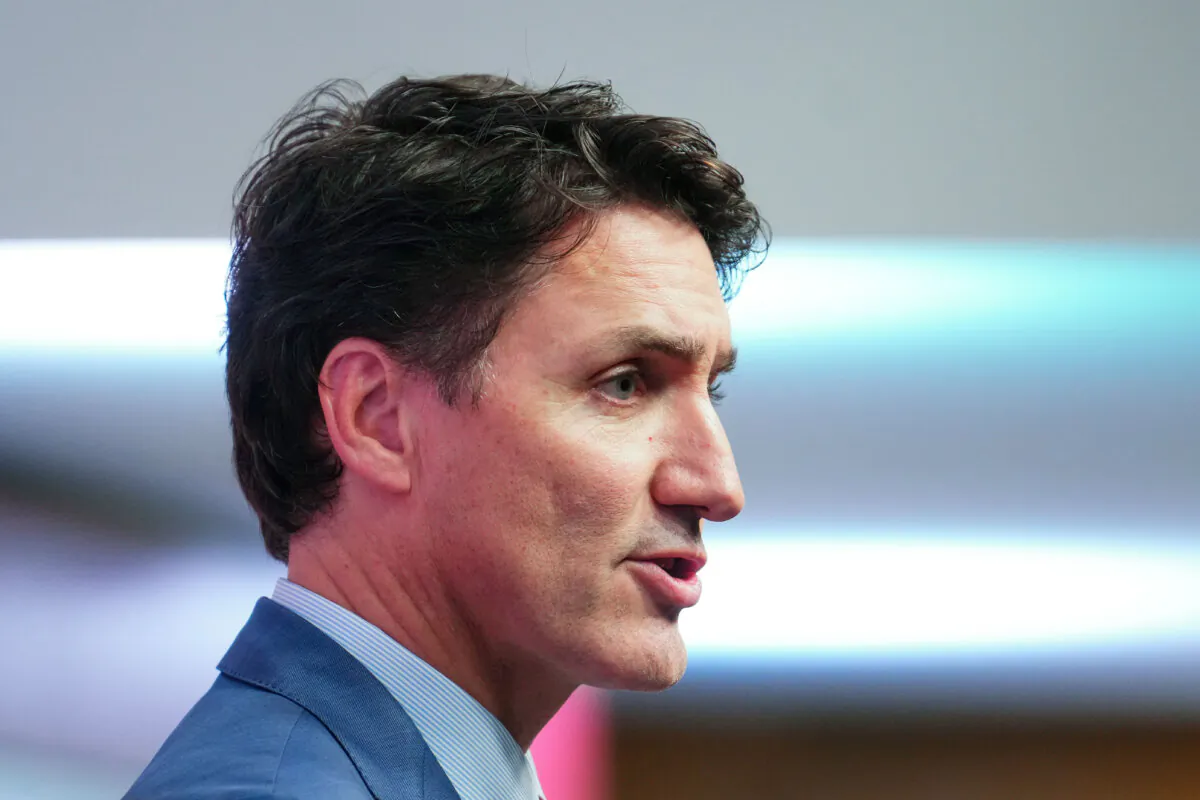 Trudeau holds a closing press conference following the APEC summit in Lima, Peru, on Nov. 16, 2024. (The Canadian Press/Sean Kilpatrick)