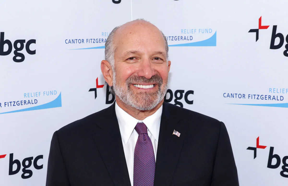 Howard Lutnick attends Charity Day 2024 hosted by The Cantor Fitzgerald Relief Fund at BGC Group in New York on Sept. 11, 2024. (Rob Kim/Getty Images for The Cantor Fitzgerald Relief Fund)