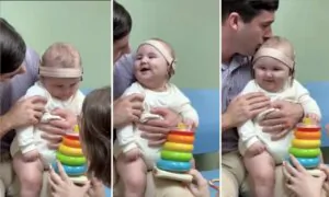 VIDEO: Baby Born Completely Deaf Hears His Parents’ Voices for the First Time