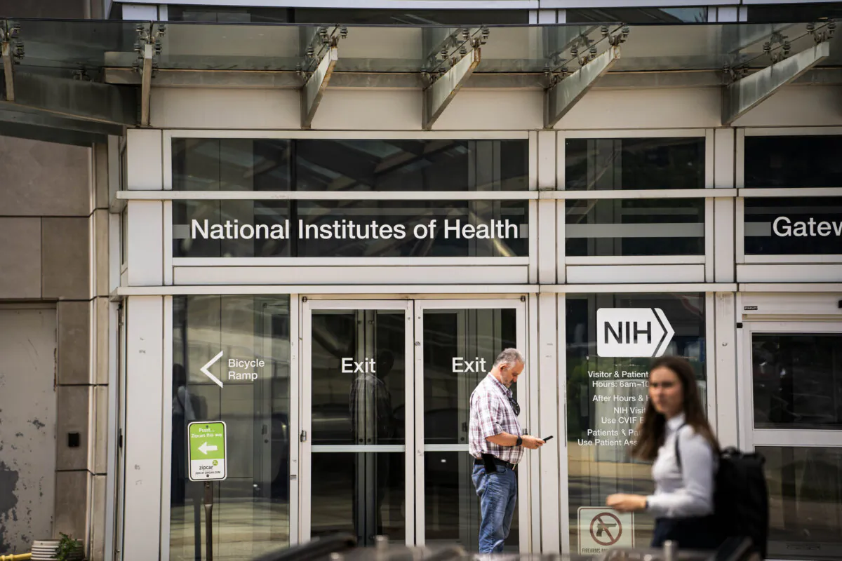 The National Institutes of Health in Bethesda, Md., on May 30, 2024. (Madalina Vasiliu/The Epoch Times)