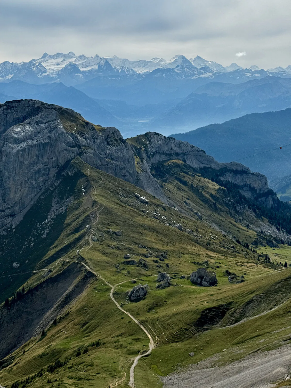 The view from the top of Mount Pilatus, outside of Lucerne, Switzerland. (Jess Fleming/St. Paul Pioneer Press/TNS)