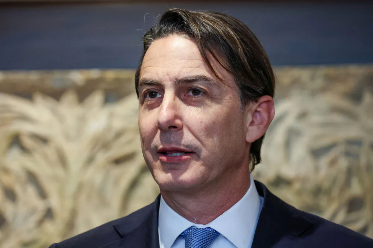 U.S. special envoy Amos Hochstein speaks during a press conference in Beirut, Lebanon, on Oct. 21, 2024. Mohamed Azakir/Reuters