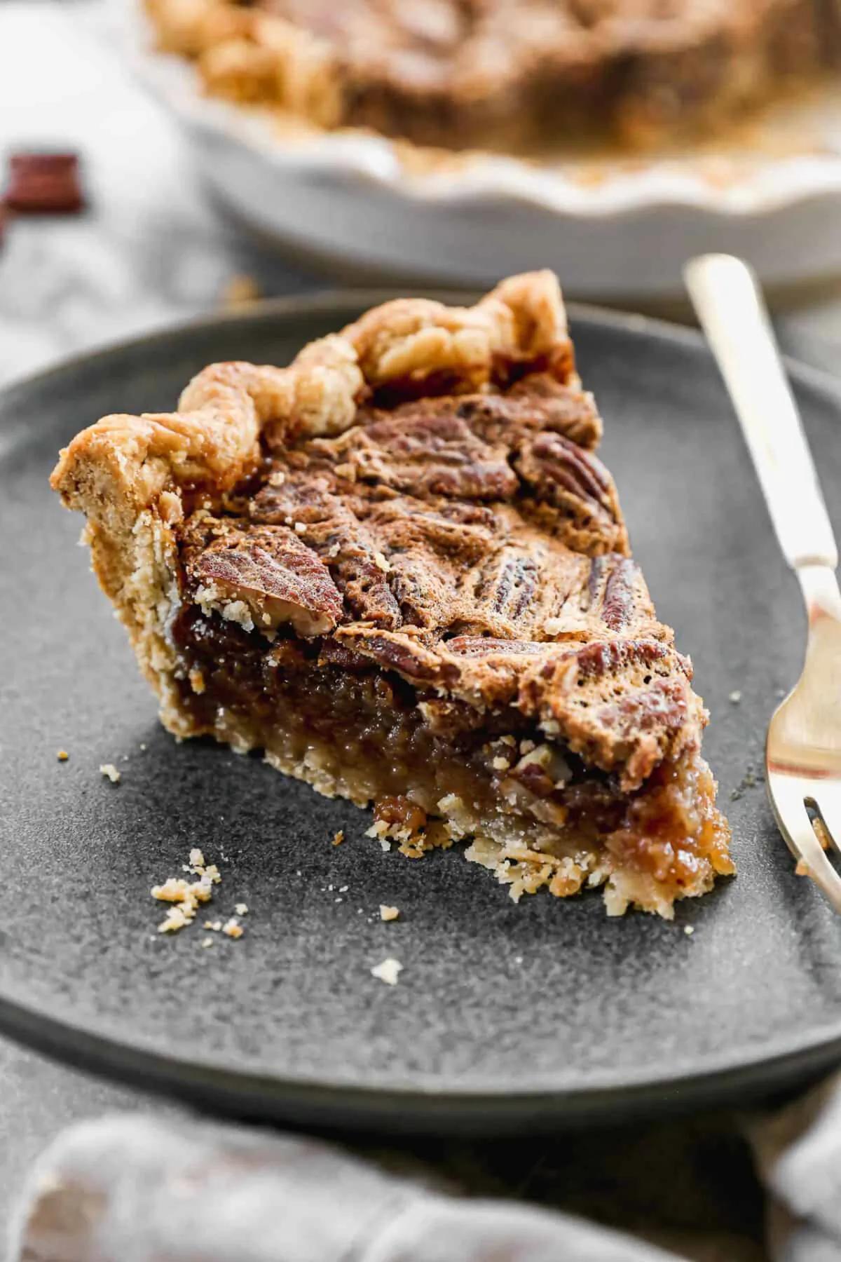 This homemade pecan pie tastes way better than store-bought. (Lauren Allen)