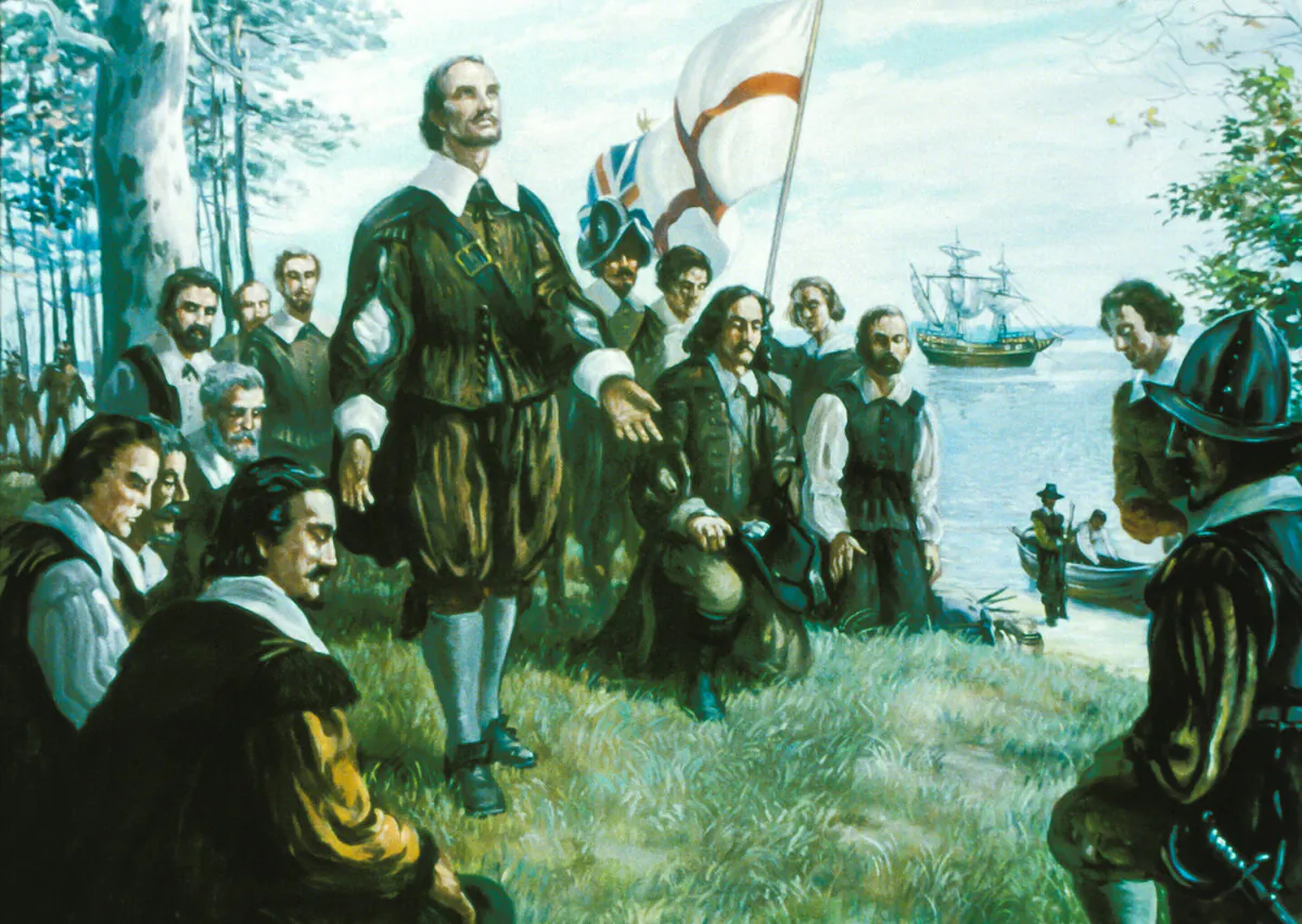 “First Thanksgiving” by Sidney King. (Berkeley Plantation)