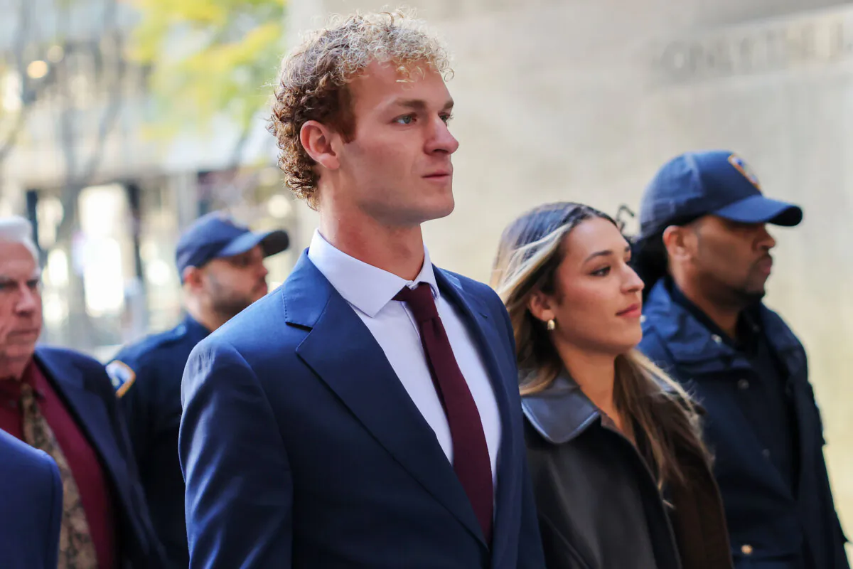 Daniel Penny arrives for his trial at Manhattan Criminal Court in New York City on Nov. 18, 2024. (Michael M. Santiago/Getty Images)