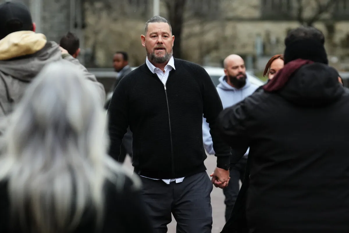 Freedom Convoy organizer Pat King arrives at court in Ottawa on Nov. 22, 2024. (The Canadian Press/Sean Kilpatrick)