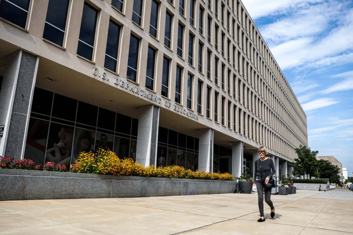 The Department of Education in Washington, in this file photo. (Samira Bouaou/The Epoch Times)