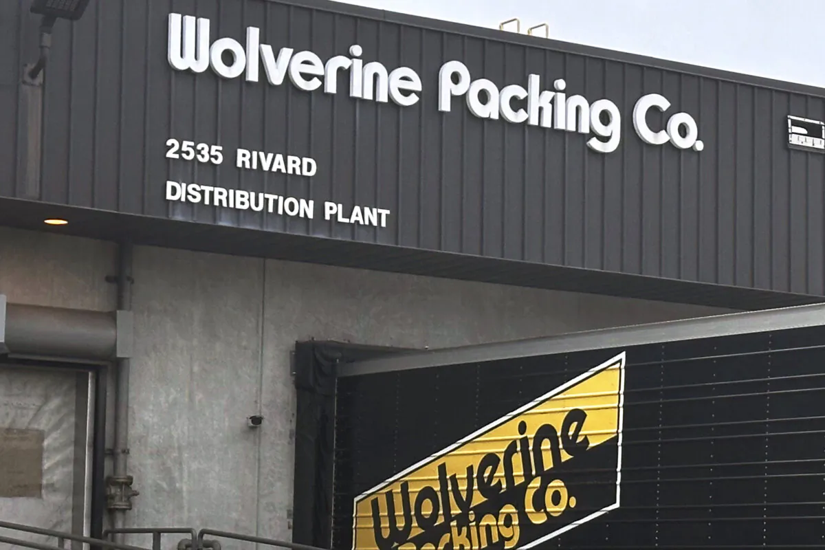 The Wolverine Packing Co. in Detroit on Nov. 22, 2204. (Ed White/AP Photo)