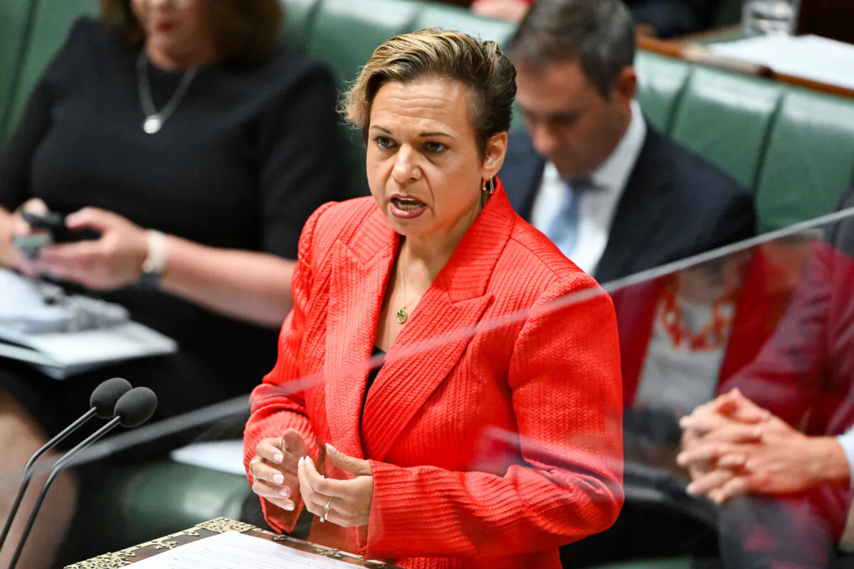 Australian Attorney General Michelle Rowland during Question Time in the House of Representatives at Parliament House in Canberra, Australia, on March 27, 2023. (AAP Image/Mick Tsikas)