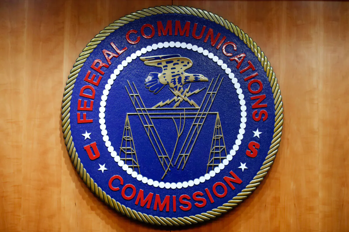 The seal of the Federal Communications Commission in Washington on Dec. 14, 2017. (Jacquelyn Martin/AP Photo)