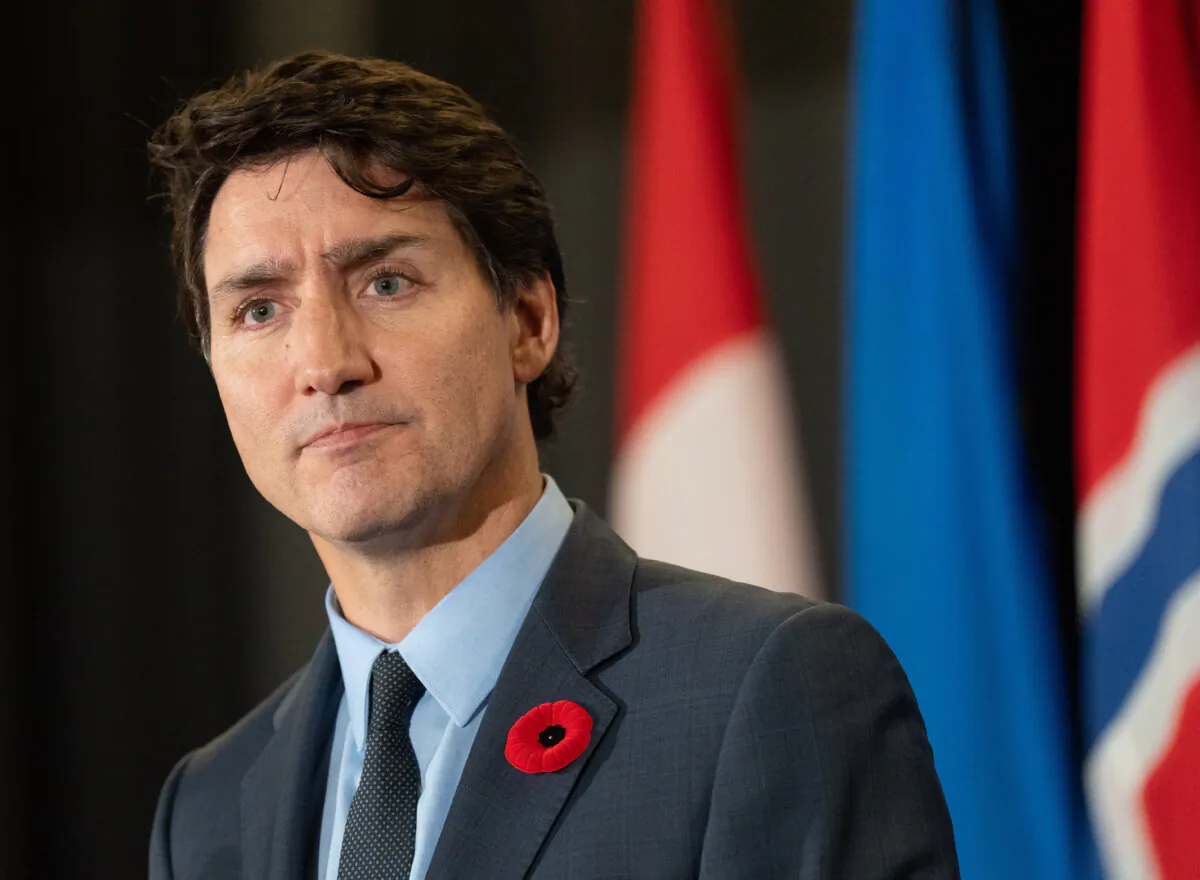 Prime Minister Justin Trudeau speaks during a reception for the Ministerial Conference on the Human Dimension of Ukraine's 10-Point Peace Formula, in Montreal on Oct. 30, 2024. (The Canadian Press/Christinne Muschi)