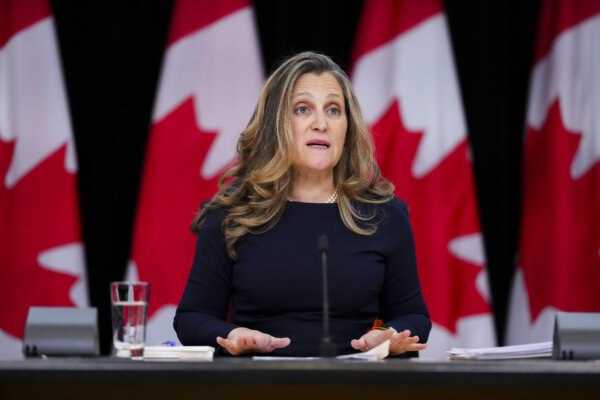 Freeland Says the Two-Month GST Holiday Is Meant to Tackle the 'Vibecession'